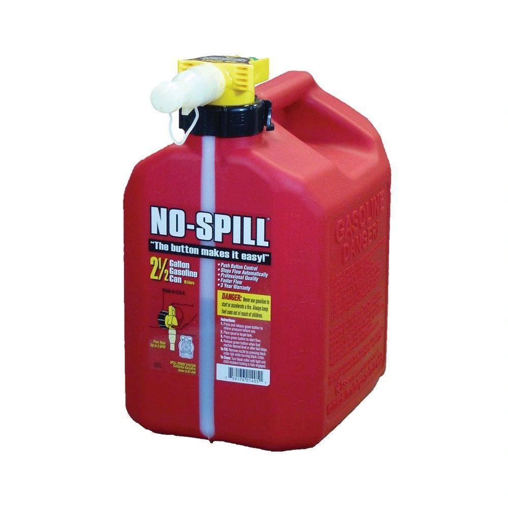 Tanica di benzina No-Spill da 2,5 galloni: Sicura, efficiente, la tua riserva di carburante perfetta, un capolavoro per ogni avventura.